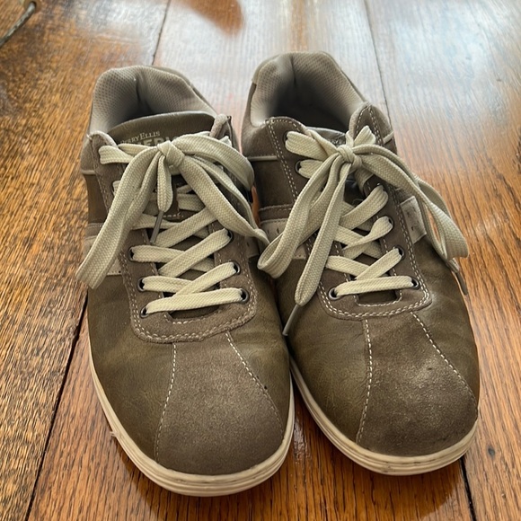 Perry Ellis America Suede Leather Lace Up Sneakers - Size 10 - Picture 1 of 5